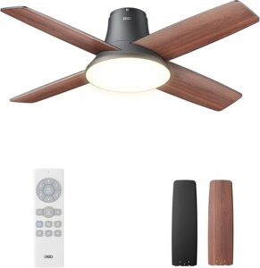 1. Dreo Bedroom Ceiling Fan with Light