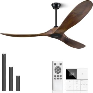 1. Eliora Wood Ceiling Fan with Remote