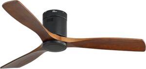 3. Sofucor Wood Blades Ceiling Fan with Remote