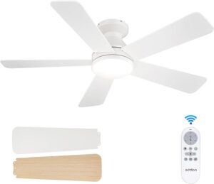 4. Addlon Bedroom Ceiling Fan with Light